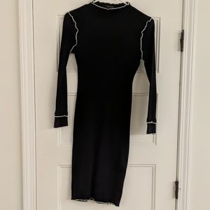 Topshop Navy bodycon dress